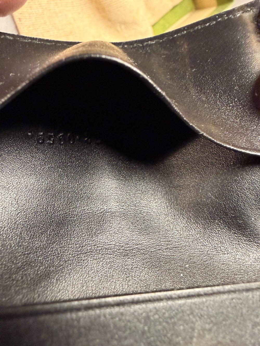 Gucci Black Embossed GG Card Case with Gold Interlocking G - Picture 8 of 10